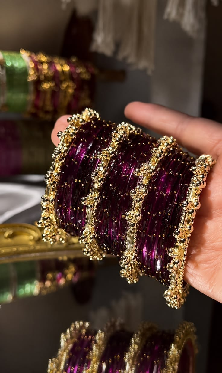 Dark Purple Bangles for Nayab