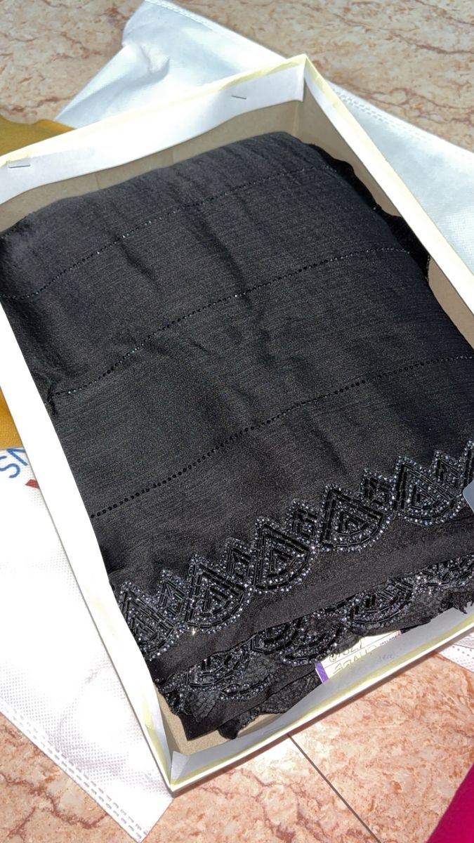 Black Saree for Nayab